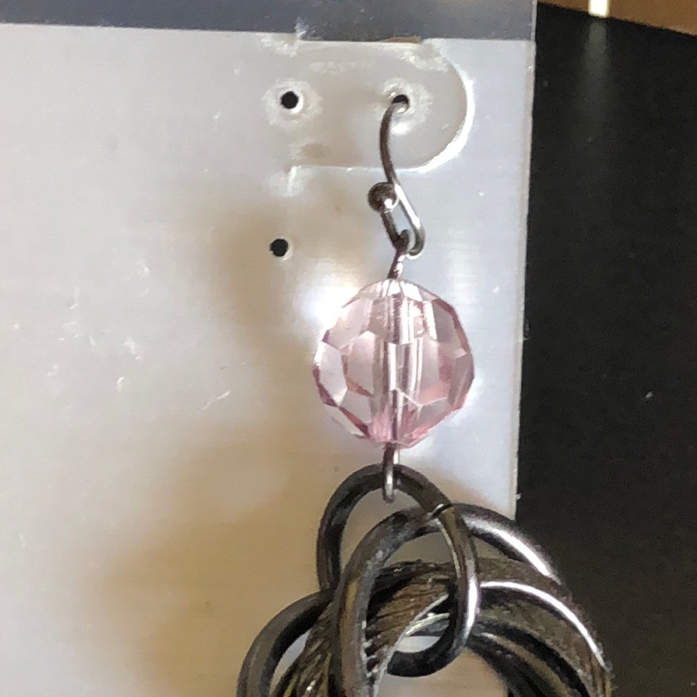 Unique Multi Round Rings Earrings - Picture 3 of 7